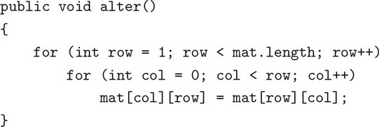 AP Computer Science A Practice Test 15: Arrays and Array Lists_crackap.com